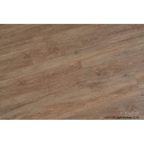 Кварц-виниловая плитка Vinilam Ceramo Wood 4.5 Click 6151-D03 Дуб Имбирь