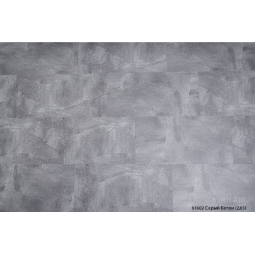 Кварц-виниловая плитка Vinilam Ceramo Stone 5 Click 61602 Серый Бетон