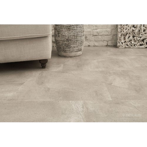 Кварц-виниловая плитка Vinilam Ceramo Stone 6 Click 61603 Бетонная Смесь