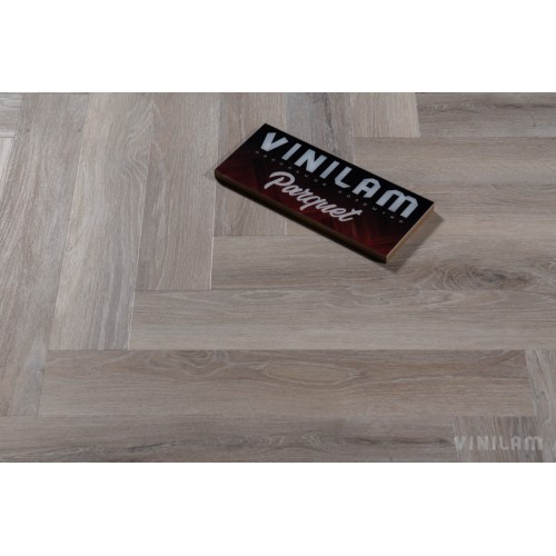 Кварц-виниловая плитка Vinilam Parquet Herringbone 6.5 Click IS11122 Паркет Эрмитаж