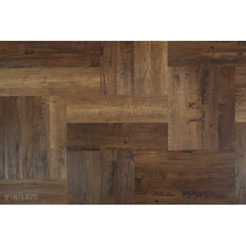 Кварц-виниловая плитка Vinilam Parquet Herringbone 6.5 Click IS11155 Паркет Парижский