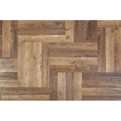 Кварц-виниловая плитка Vinilam Parquet Herringbone 6.5 Click IS11177 Паркет Версальский