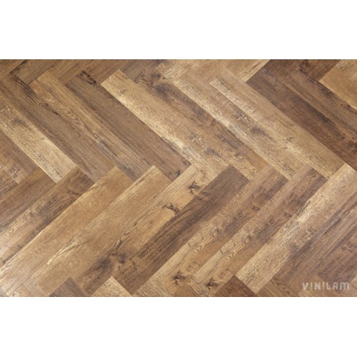 Кварц-виниловая плитка Vinilam Parquet Herringbone 6.5 Click IS11177 Паркет Версальский