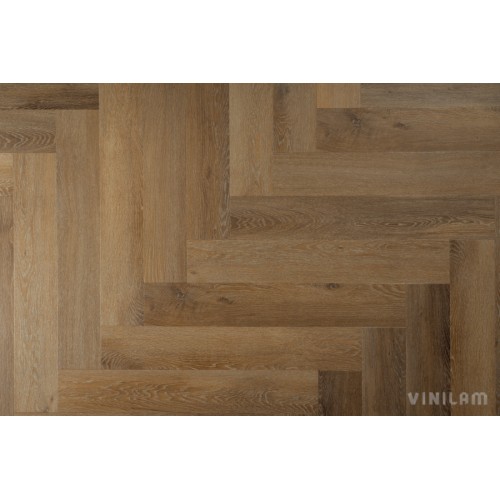 Кварц-виниловая плитка Vinilam Parquet Herringbone 6.5 Click IS11199 Паркет Венецианский