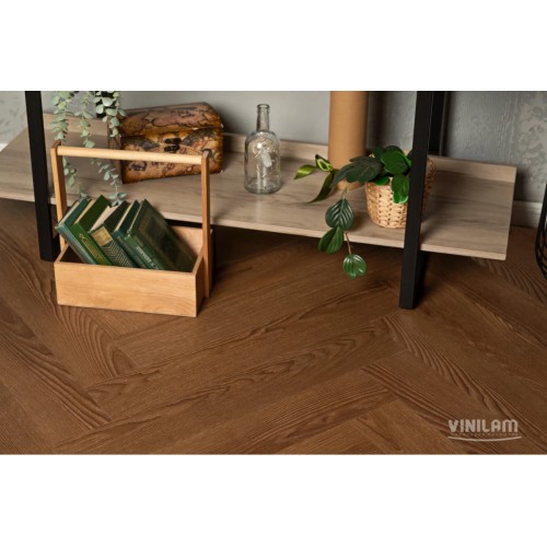 Кварц-виниловая плитка Vinilam Parquet Herringbone 6.5 Click IS11200 Паркет Винсент