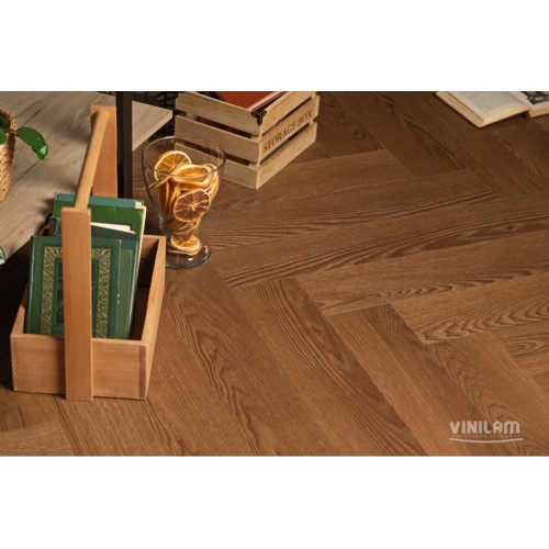 Кварц-виниловая плитка Vinilam Parquet Herringbone 6.5 Click IS11200 Паркет Винсент