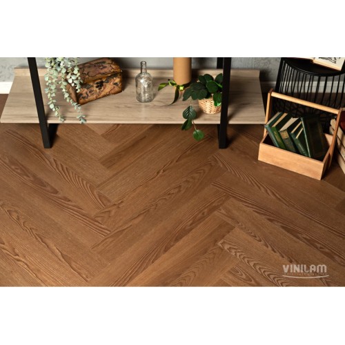 Кварц-виниловая плитка Vinilam Parquet Herringbone 6.5 Click IS11200 Паркет Винсент