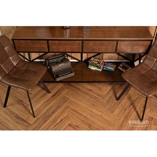 Кварц-виниловая плитка Vinilam Parquet Herringbone 6.5 Click IS11210 Паркет Де Вилль