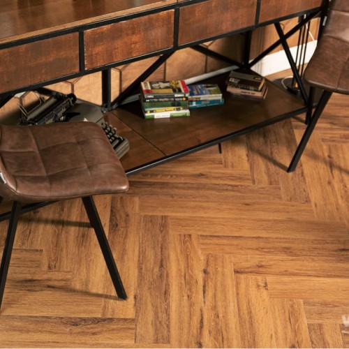 Кварц-виниловая плитка Vinilam Parquet Herringbone 6.5 Click IS11210 Паркет Де Вилль