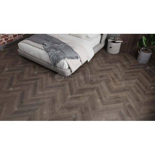 Кварц-виниловая плитка Alpine Floor Chevron Alpine LVT Дуб Антарес ECO 20-9