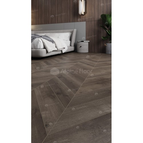 Кварц-виниловая плитка Alpine Floor Chevron Alpine LVT Дуб Антарес ECO 20-9