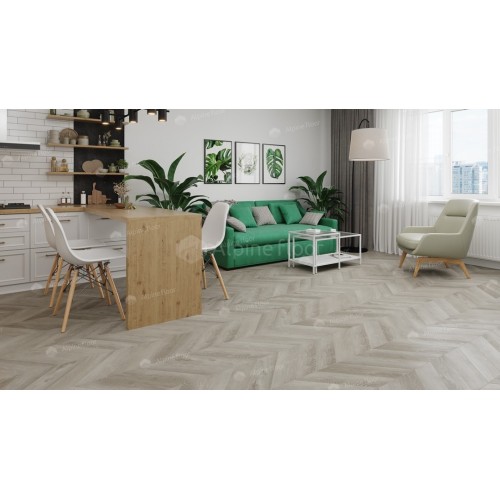 Кварц-виниловая плитка Alpine Floor Chevron Alpine LVT Дуб Фантазия ECO 20-1