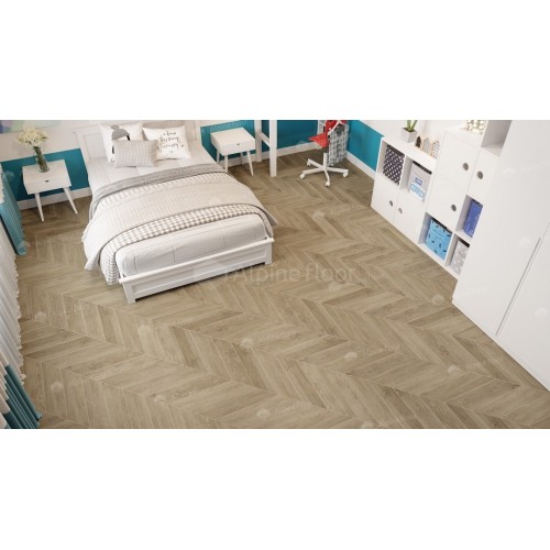 Кварц-виниловая плитка Alpine Floor Chevron Alpine LVT Дуб Ваниль Селект ECO 20-2