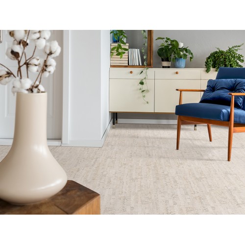 Пробковый пол Corkstyle Ecocork Linea White