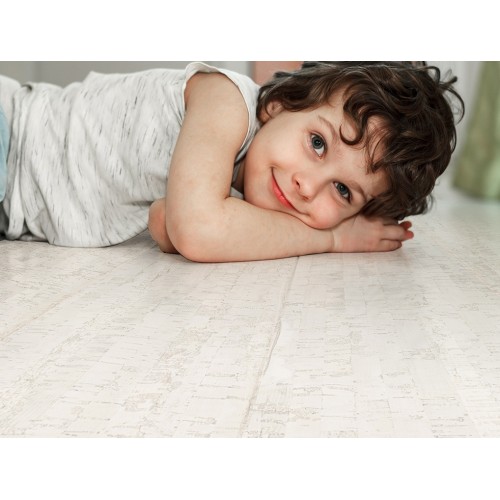 Пробковый пол Corkstyle Ecocork Linea White