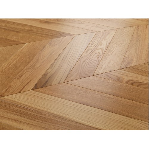 Инженерная доска Французская Елка (Шеврон) Primavera Granada Натур