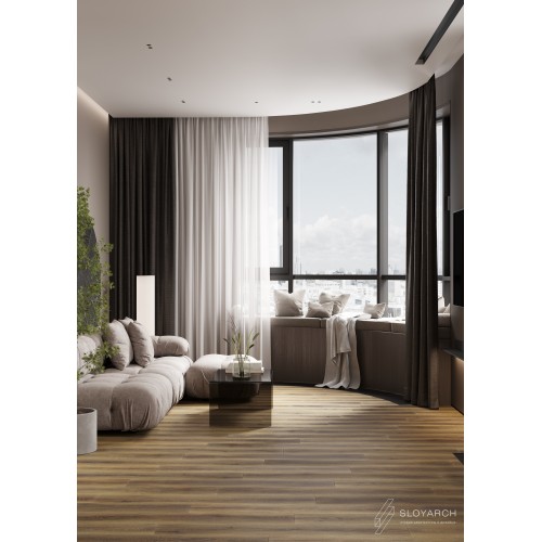 Кварц-виниловая плитка First Floor Classic Коричневый Дикий Лес 1F005