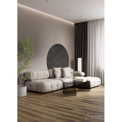 Кварц-виниловая плитка First Floor Classic Коричневый Дикий Лес 1F005