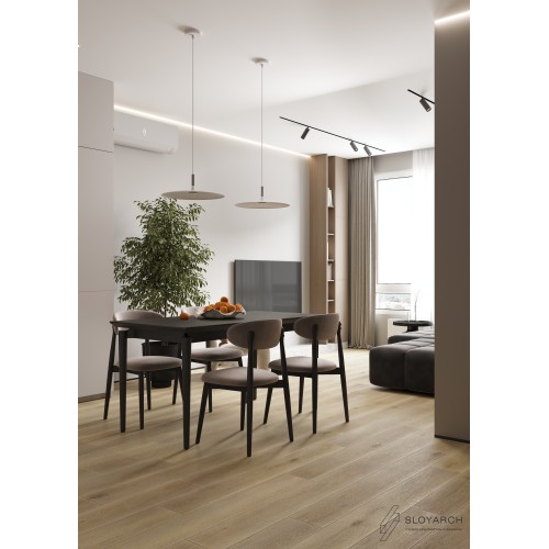 Кварц-виниловая плитка First Floor Classic Коньячный Старый Дуб 1F015