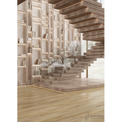 Кварц-виниловая плитка First Floor Classic Кавказский Натуральный Дуб 1F024