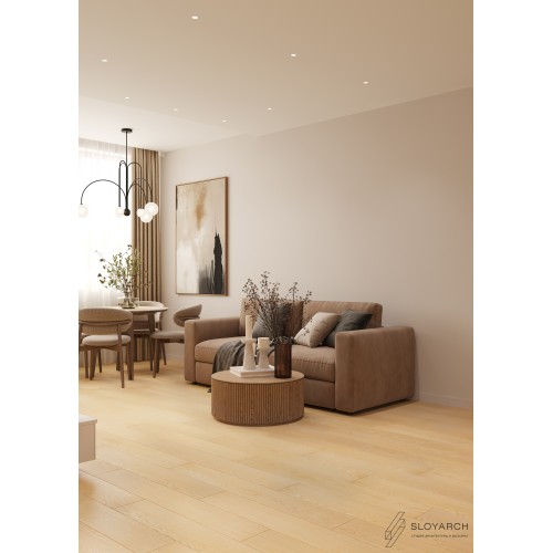 Кварц-виниловая плитка First Floor Classic Отборный Бежевый Дуб 1F056