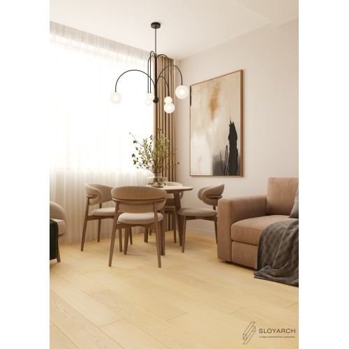 Кварц-виниловая плитка First Floor Classic Отборный Бежевый Дуб 1F056