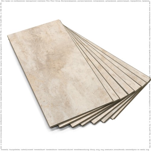 Кварц-виниловая плитка Ecoclick Nox-1600 Stone (Click-Drop) Nox-1665 Крейдл