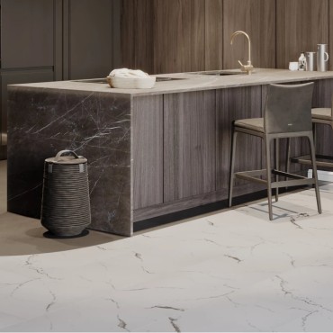 Кварц-виниловая плитка Vinilam Ceramo Stone 2.5 Glue 83444 Итальянский Мрамор