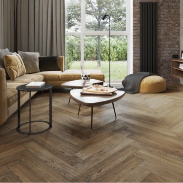 Кварц-виниловая плитка Vinilam Parquet Herringbone 6.5 Click IS11377 Паркет Тусон
