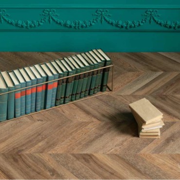 Кварц-виниловая плитка Vinilam Parquet Chevron Glue RI153610CL4 Шеврон Нормандия