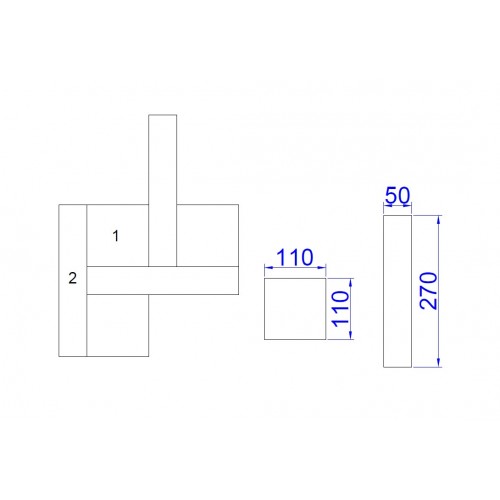 Модульный паркет Lab_Arte инженерный Pattern 4/4 Орех микс 110/50*14 мм лак