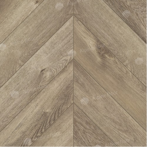 Кварц-виниловая плитка Alpine Floor Chevron Alpine ECO 18-03 Дуб Натуральный Отбеленный